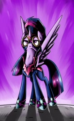 Size: 1262x2062 | Tagged: safe, artist:europamaxima, derpibooru import, masked matter-horn, twilight sparkle, twilight sparkle (alicorn), alicorn, pony, season 4, female, goggles, mare, power ponies, solo