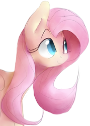 Size: 632x883 | Tagged: safe, artist:dotkwa, fluttershy, pegasus, pony, female, mare, pink mane, solo, yellow coat