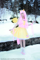 Size: 2000x3000 | Tagged: safe, artist:tinemarieriis, fluttershy, human, clothes, cosplay, dress, element of kindness, irl, irl human, photo, short dress, snow, solo