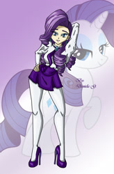 Size: 1581x2415 | Tagged: safe, artist:207daniela, rarity, human, bedroom eyes, cute, humanized, solo