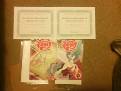 Size: 2592x1944 | Tagged: safe, artist:amy mebberson, idw, princess celestia, alicorn, pony, idw micro series, autograph, certificate, comic cover, jetpack comics