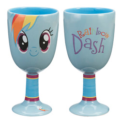 Size: 500x500 | Tagged: safe, derpibooru import, rainbow dash, pegasus, pony, blue coat, female, goblet, mare, merchandise, multicolored mane