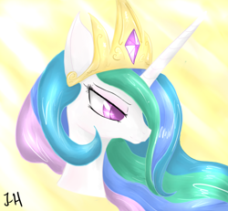 Size: 1080x1000 | Tagged: safe, artist:dashy21, princess celestia, alicorn, pony, bust, portrait, solo