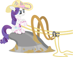 Size: 1286x1000 | Tagged: safe, artist:seahawk270, rarity, pony, unicorn, simple ways, plow, rhinestone rarihick, riding, simple background, solo, transparent background, vector