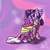 Size: 750x750 | Tagged: safe, artist:flavinbagel, derpibooru import, twilight sparkle, twilight sparkle (alicorn), alicorn, pony, clothes, dress, female, looking back, mare, solo