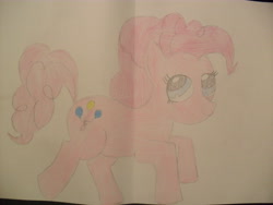 Size: 4000x3000 | Tagged: safe, artist:xdepthsoftheheavensx, pinkie pie, earth pony, pony, female, mare, pink coat, pink mane, solo, traditional art