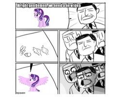 Size: 666x533 | Tagged: safe, artist:forgalorga, edit, starlight glimmer, alicorn, alicornified, cropped, drama bait, hiimdaisy, op is a cuck, race swap, starlicorn, starlicorn drama, surprised, wings, xk-class end-of-the-world scenario