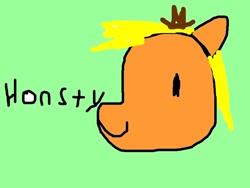 Size: 800x600 | Tagged: safe, artist:cap, applejack, earth pony, pony, applejack's hat, blonde mane, female, mare, orange coat, solo