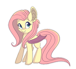 Size: 1280x1171 | Tagged: safe, artist:indiefoxtail, fluttershy, bats!, flutterbat, solo