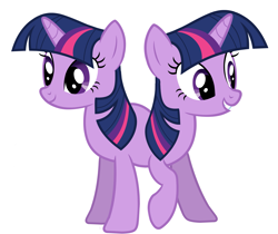 Size: 3109x2617 | Tagged: artist needed, safe, derpibooru import, twilight sparkle, catdog, conjoined, pushmi-pullyu, simple background, solo, two heads, vector, wat, white background