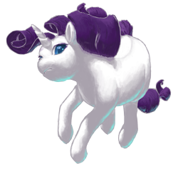 Size: 2063x1980 | Tagged: safe, artist:braukoly, rarity, pony, unicorn, female, horn, mare, solo, white coat