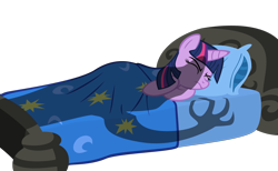 Size: 1782x1095 | Tagged: safe, artist:magical7, derpibooru import, twilight sparkle, bed, sleeping, solo