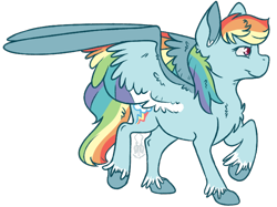 Size: 670x500 | Tagged: safe, artist:squiddopops, derpibooru import, rainbow dash, pegasus, pony, female, mare, simple background, solo, transparent background