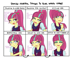 Size: 738x600 | Tagged: safe, artist:kul, sour sweet, equestria girls, friendship games, bipolar, doing hurtful things, meme, sad