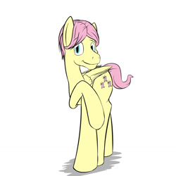 Size: 1280x1280 | Tagged: safe, artist:fuzebox, butterscotch, fluttershy, pegasus, pony, adorascotch, cute, male, rule 63, rule63betes, solo, stallion