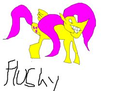 Size: 640x480 | Tagged: safe, fluttershy, pegasus, pony, 1000 hours in ms paint, ms paint, solo, stylistic suck