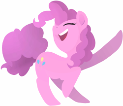 Size: 3583x3087 | Tagged: safe, artist:precosiouschild, pinkie pie, earth pony, pony, female, mare, pink coat, pink mane, simple background, solo, transparent background