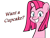 Size: 1233x940 | Tagged: safe, artist:zacatron94, pinkie pie, earth pony, pony, cupcake, pinkamena diane pie, solo