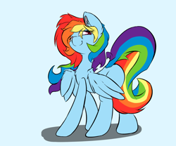 Size: 1280x1067 | Tagged: safe, artist:madacon, derpibooru import, rainbow dash, pegasus, pony, blank flank, solo