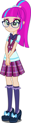 Size: 1347x5316 | Tagged: safe, edit, sour sweet, equestria girls, friendship games, clothes, crystal prep academy uniform, glasses, human coloration, school uniform, solo