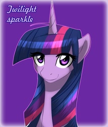 Size: 780x911 | Tagged: safe, artist:llavash, derpibooru import, twilight sparkle, pony, unicorn, female, horn, mare, purple coat, purple mane, solo