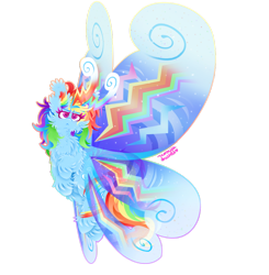 Size: 1024x1046 | Tagged: safe, artist:vanillaswirl6, derpibooru import, rainbow dash, breezie, :<, >:<, breeziefied, cheek fluff, chest fluff, chin fluff, colored eyelashes, colored pupils, ear fluff, female, fluffy, flying, looking up, photoshop, rainbow breez, raised hoof, redraw, simple background, sparkles, species swap, transparent background, unshorn fetlocks