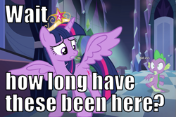 Size: 633x422 | Tagged: safe, derpibooru import, edit, edited screencap, screencap, spike, twilight sparkle, twilight sparkle (alicorn), alicorn, equestria girls, equestria girls (movie), cropped, image macro, tail stand