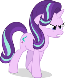 Size: 5454x6528 | Tagged: safe, artist:shutterflyeqd, starlight glimmer, pony, unicorn, a matter of principals, absurd resolution, angry, female, mare, simple background, solo, starlight is not amused, transparent background, unamused, vector