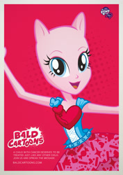 Size: 1211x1712 | Tagged: safe, pinkie pie, equestria girls, bald, bald cartoons, cancer (disease), solo