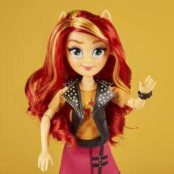 Size: 1500x1500 | Tagged: safe, sunset shimmer, better together, equestria girls, clothes, doll, eye, eyes, hair, jacket, leather jacket, merchandise, skirt, toy