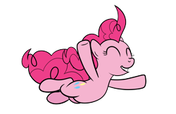 Size: 5100x3300 | Tagged: safe, artist:drawponies, pinkie pie, earth pony, pony, freefall, simple background, solo, transparent background, vector