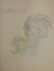 Size: 1944x2592 | Tagged: safe, artist:jaredking203, oc, oc only, oc:charlotte, pony, unicorn, female, filly, traditional art