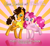 Size: 3000x2770 | Tagged: safe, artist:malimarthemage, artist:vocalmaker, cheese sandwich, pinkie pie, earth pony, pony, pinkie pride, cheesepie, colorful, female, male, shipping, straight, twins