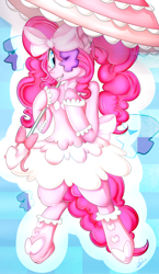 Size: 1734x3000 | Tagged: safe, artist:shyshyoctavia, pinkie pie, earth pony, pony, kill la kill, nui harime, solo