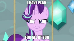 Size: 888x499 | Tagged: safe, edit, edited screencap, screencap, starlight glimmer, pony, unicorn, a matter of principals, exploitable meme, image macro, meme