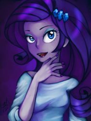 Size: 600x800 | Tagged: safe, artist:yesi-chan, rarity, equestria girls, nail polish, solo