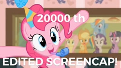 Size: 1280x720 | Tagged: safe, derpibooru import, edit, edited screencap, screencap, applejack, fluttershy, pinkie pie, rainbow dash, rarity, twilight sparkle, earth pony, pegasus, pony, unicorn, baby cakes, caption, mane six, milestone