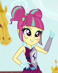 Size: 401x502 | Tagged: safe, screencap, sour sweet, equestria girls, friendship games, solo, thumbs up