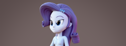 Size: 1080x396 | Tagged: safe, artist:camtwosix, artist:creatorofpony, rarity, equestria girls, rainbow rocks, 3d, blender, solo