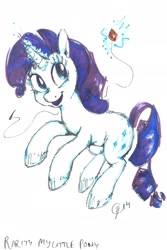 Size: 1280x1920 | Tagged: safe, artist:martcreates, rarity, pony, unicorn, female, horn, mare, solo, white coat