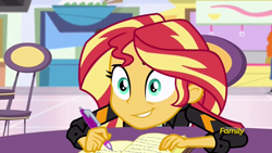 Size: 1920x1080 | Tagged: safe, screencap, sunset shimmer, equestria girls, mirror magic, spoiler:eqg specials, discovery family logo, solo