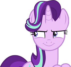 Size: 9586x8975 | Tagged: safe, artist:famousmari5, starlight glimmer, pony, unicorn, a matter of principals, absurd resolution, cunning, female, simple background, solo, transparent background, vector