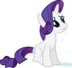 Size: 800x758 | Tagged: safe, artist:sapphire-beauty0, rarity, pony, unicorn, crying, simple background, sitting, solo, transparent background, vector