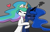 Size: 850x540 | Tagged: safe, artist:whatsapokemon, princess celestia, princess luna, alicorn, pony, eyes closed, heart, hug