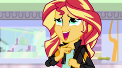 Size: 1920x1080 | Tagged: safe, screencap, sunset shimmer, equestria girls, mirror magic, spoiler:eqg specials, discovery family logo, geode of empathy, solo