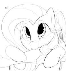 Size: 972x1051 | Tagged: safe, artist:dotkwa, fluttershy, human, arm, monochrome, nibbling