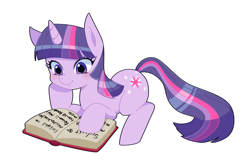 Size: 1650x1100 | Tagged: safe, artist:moyori, derpibooru import, twilight sparkle, book, pixiv, solo