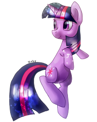 Size: 1200x1500 | Tagged: safe, artist:zoiby, derpibooru import, twilight sparkle, pony, unicorn, female, horn, mare, purple coat, purple mane, solo