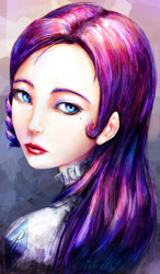 Size: 1166x2000 | Tagged: safe, artist:1gore, rarity, human, bust, humanized, portrait