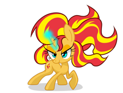 Size: 4343x3296 | Tagged: safe, artist:lovehtf421, sunset shimmer, pony, unicorn, female, mare, simple background, smiling, solo, transparent background